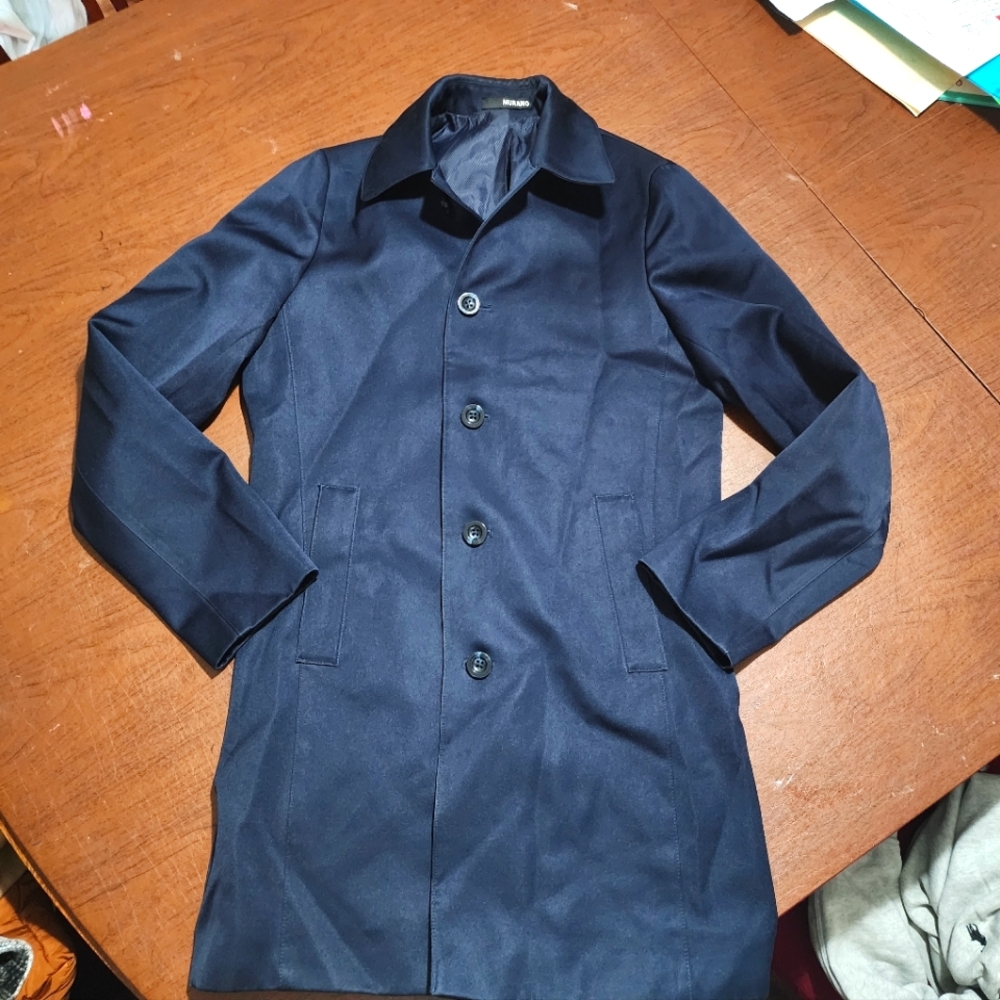 Murano Men's Navy Blue Coat - Picture 7 of 8